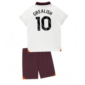 Manchester City Jack Grealish #10 Gostujuci Dres za Dječji 2023-24 Kratak Rukavima (+ kratke hlače)
